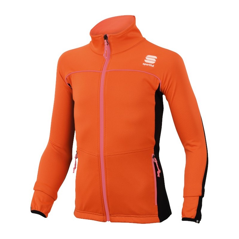 Oppvarming jakke Sportful Kid's Light Softshel Jacket orange Oppvarming jakke Sportful Kid's Light Softshel Jacket orange